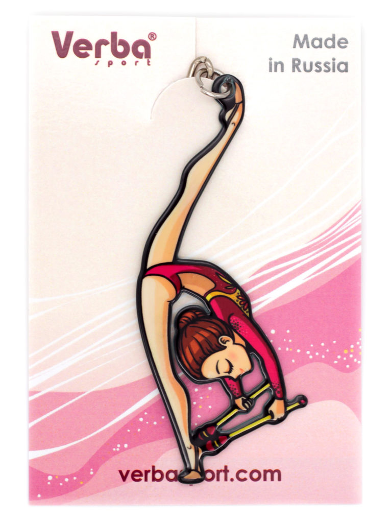 Брелок «Гимнастка с булавами» Verba