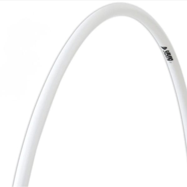 Обруч для художественной гимнастики Sasaki M-14-F Flexible FIG 89 см белый – гибкий, сертификат FIG